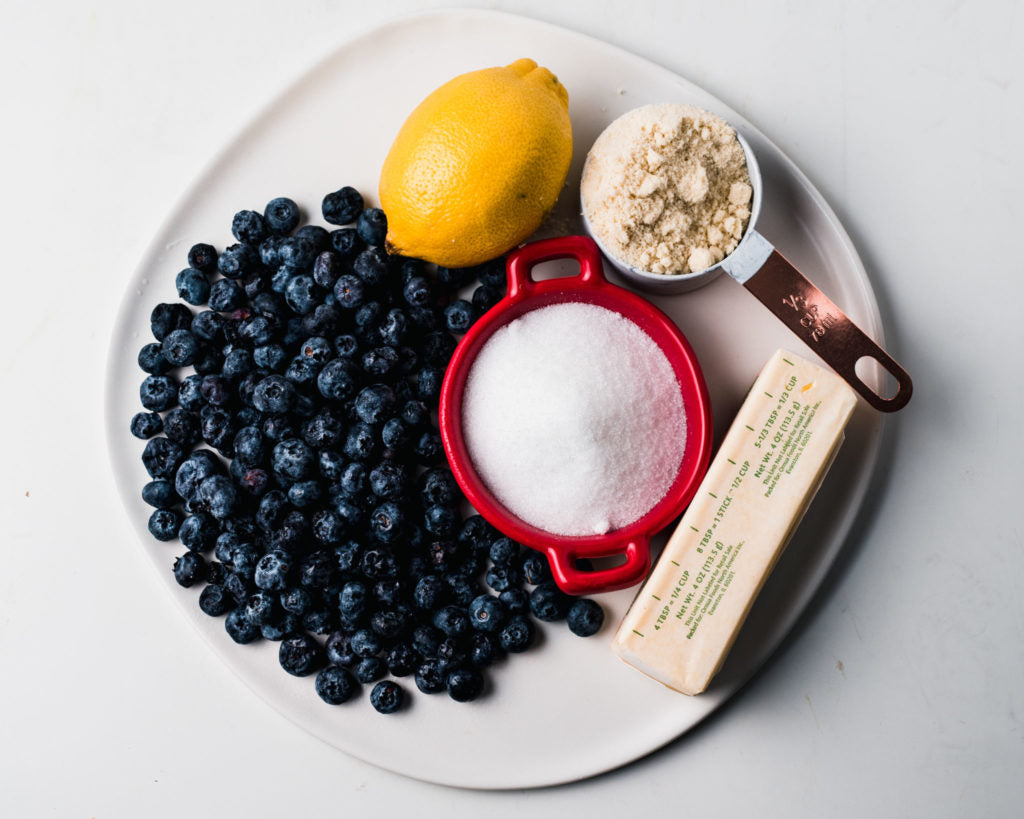 Keto blueberry cobbler