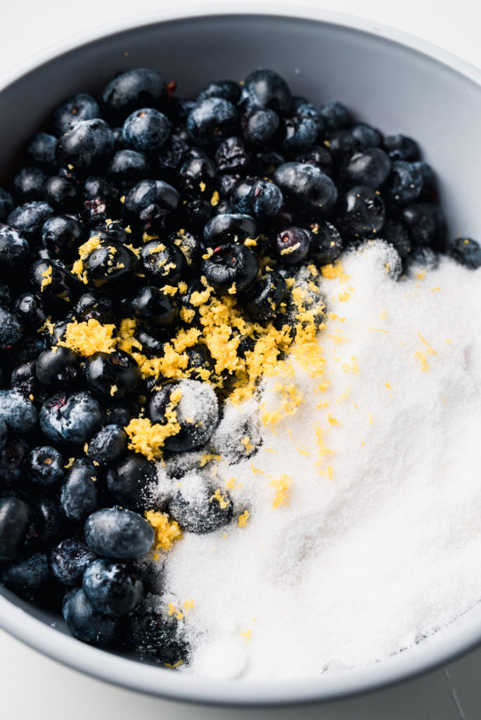 Keto blueberry cobbler