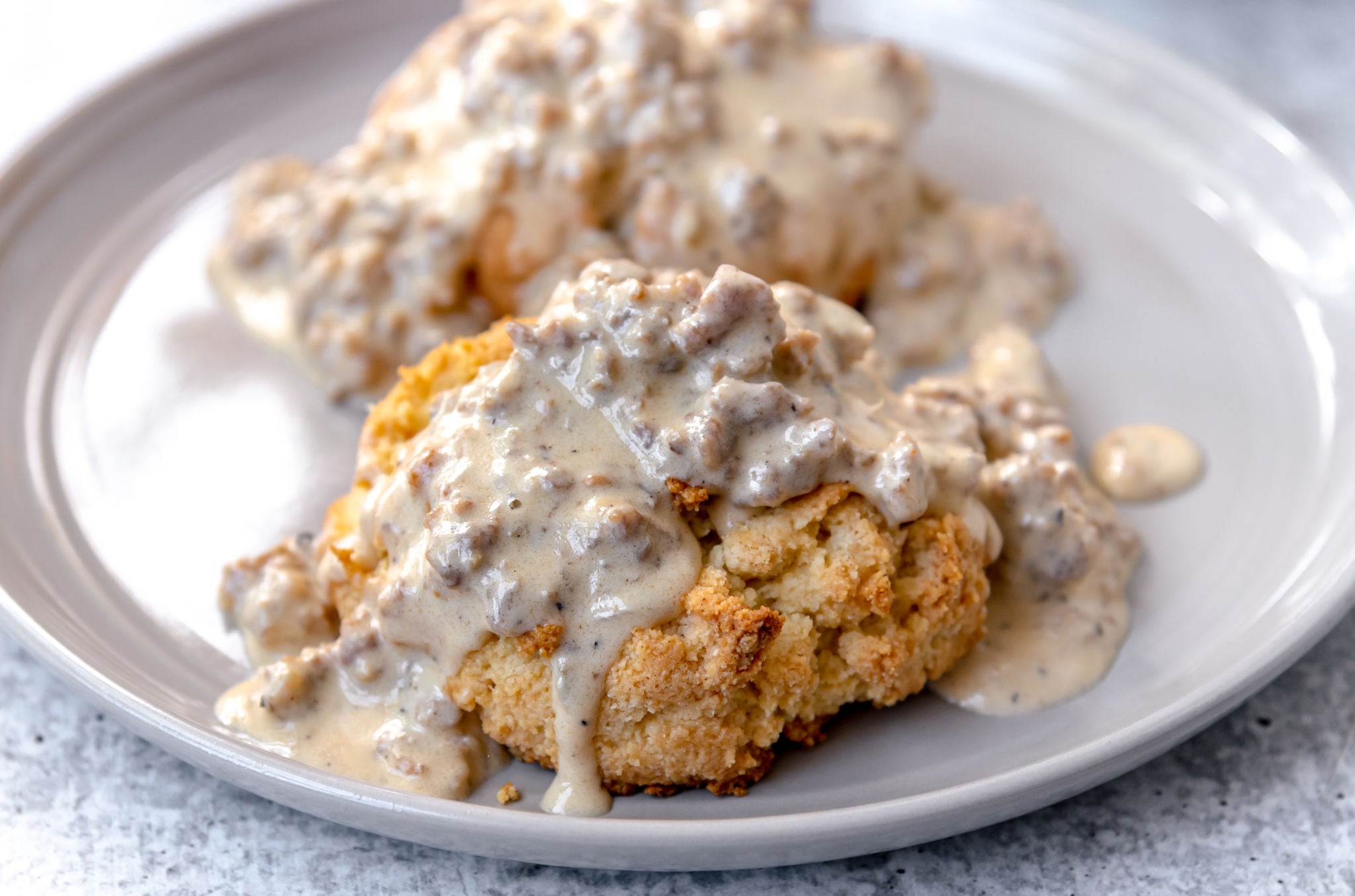 Keto biscuits and gravy